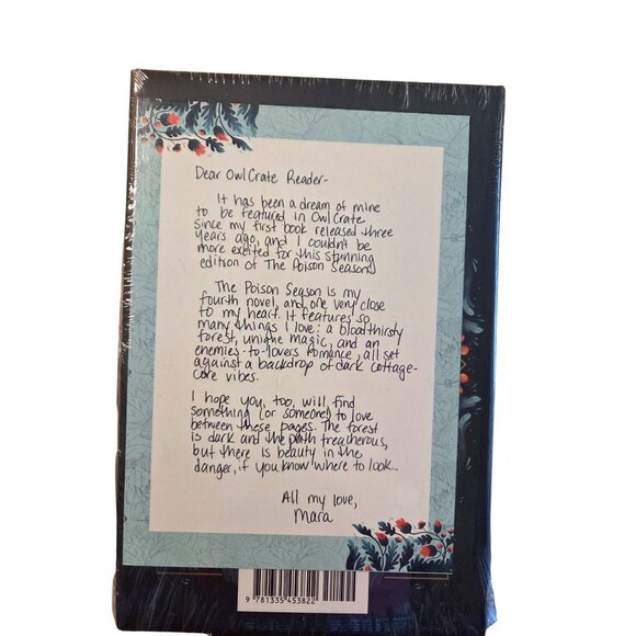 The Poison Season By Mara Rutherford OwlCrate Exclusive Signed Hardcover Fantasy - Picture 2 of 3